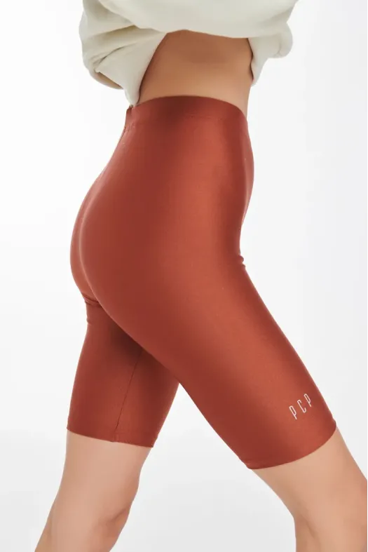 Amaryllis Shiny Biker Shorts