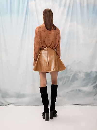 Long-Sleeve Chifon Shirt Teleferique