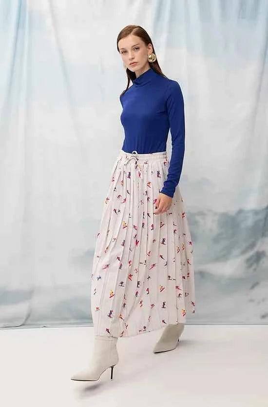 High-Neck Bodysuit Royal Blue