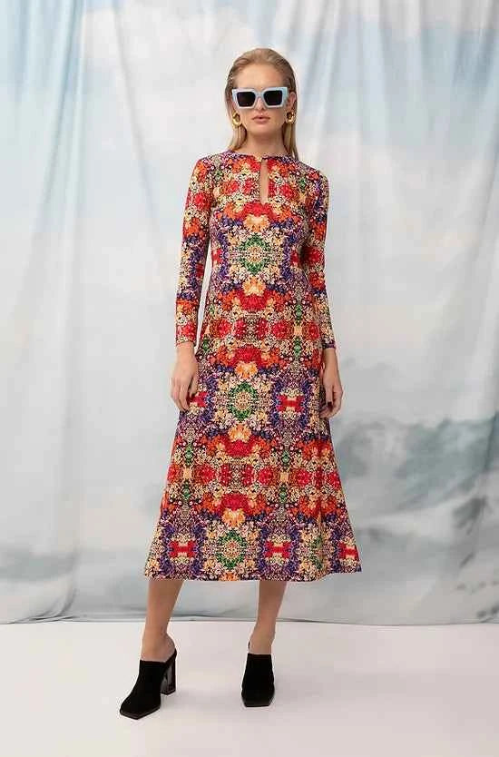 Keyhole Midi Dress Liberty Floral