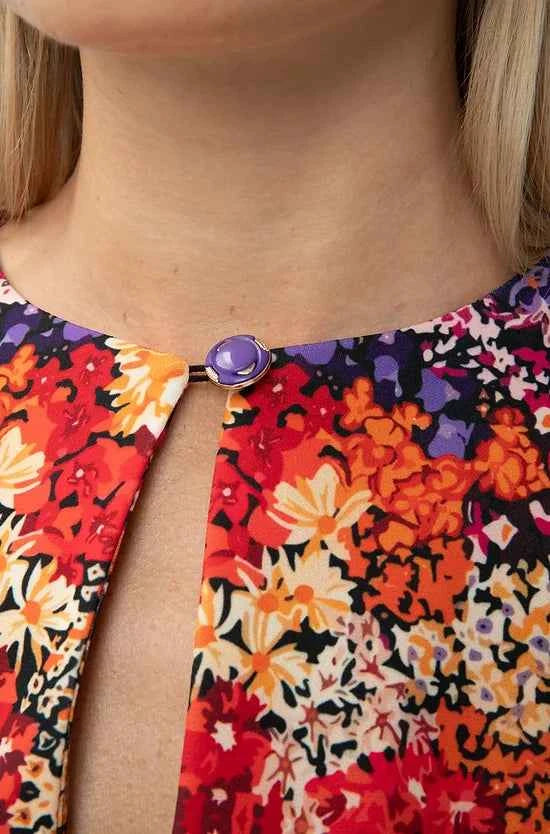 Keyhole Midi Dress Liberty Floral