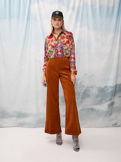 Cropped Shirt Flowers - Andreakou Concept Store