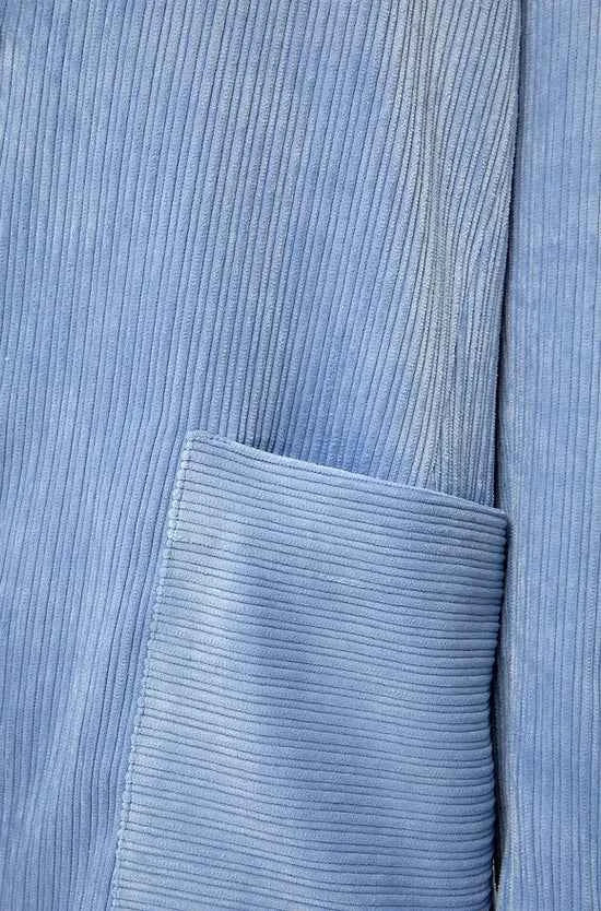 Corduroy Oversized Blazer Light Blue