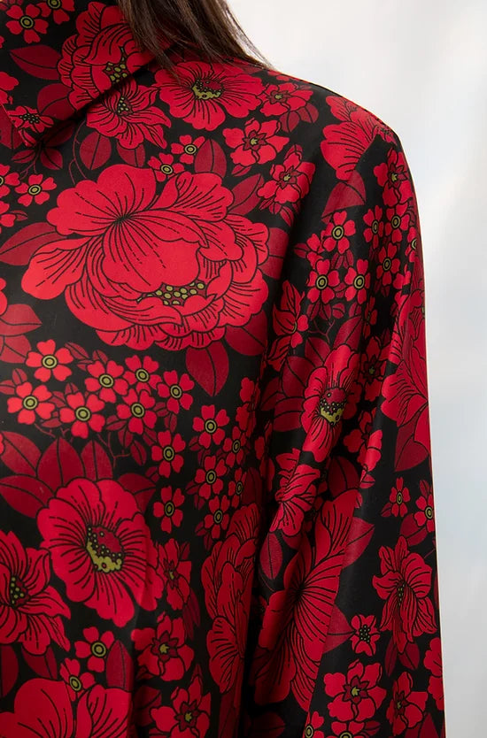 Cropped Shirt Flowers - Andreakou Concept Store