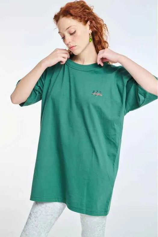 Short-Sleeve T-Shirt One color with Silk print Adventure