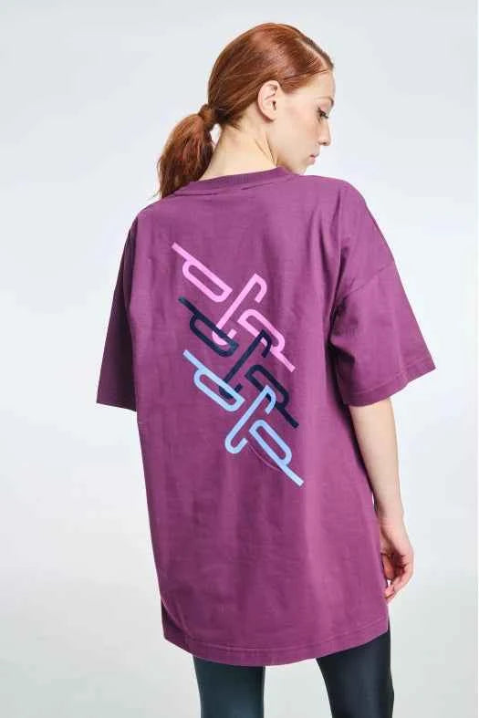 Short-Sleeve T-Shirt One color with Silk print Abstract