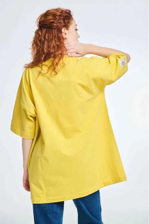 Short-Sleeve T-Shirt One color with Embroidery Post It