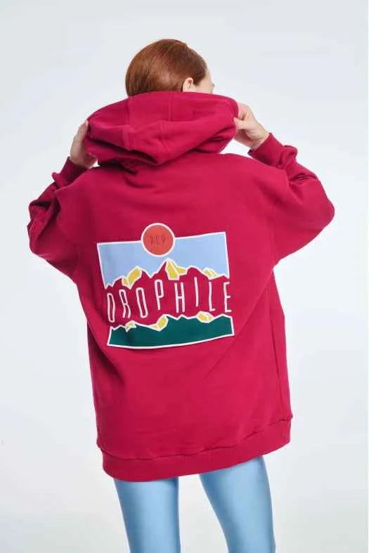 Hoodie with Silk print Orophile