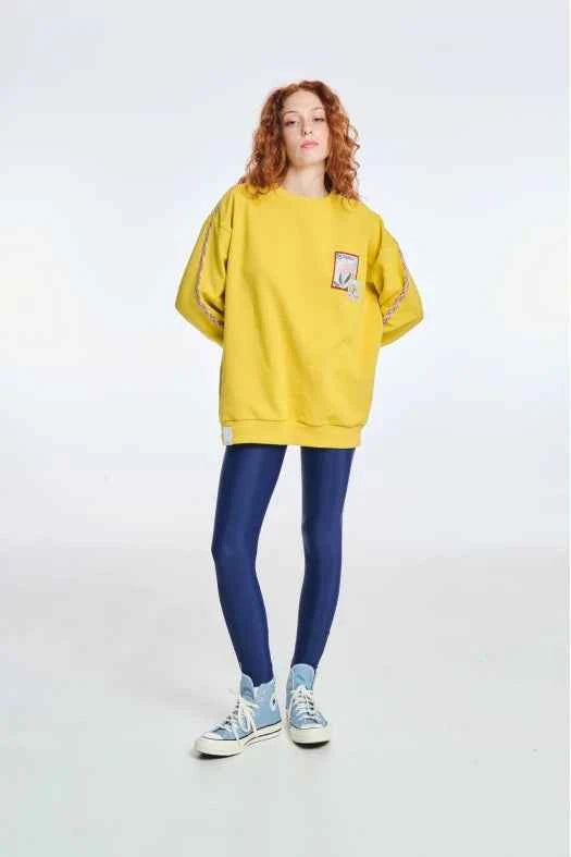 Crewneck with Embroidery Post It