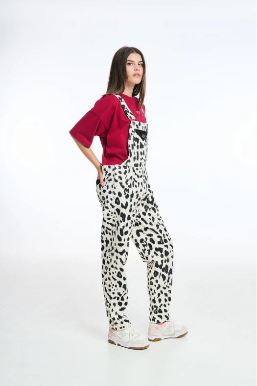 Dungarees PCP animal print - Andreakou Concept Store