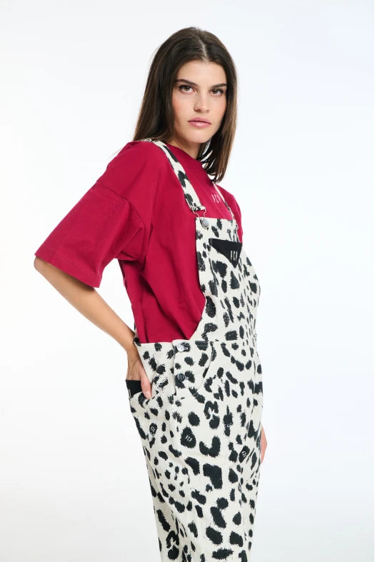Dungarees PCP animal print - Andreakou Concept Store
