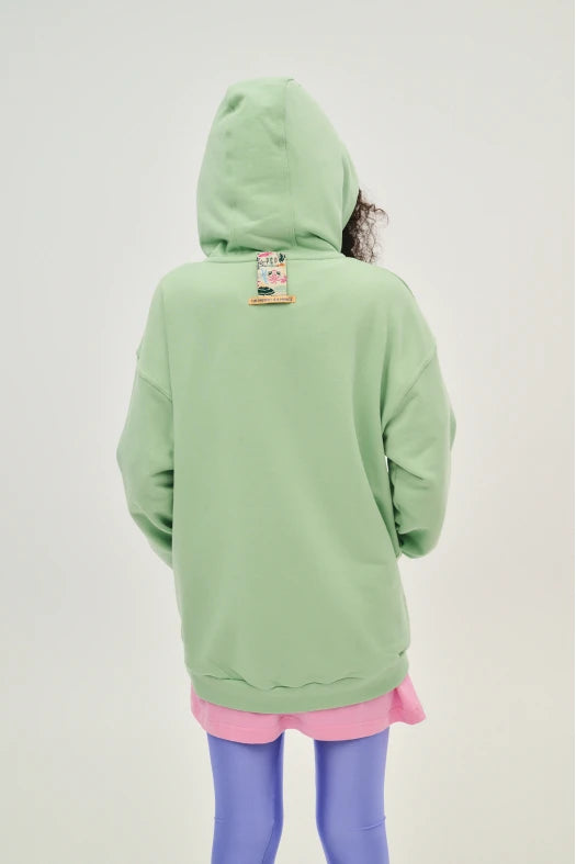 Γυναικειο Φουτερ με Κουκουλα και κεντημα - ONE COLOR - Andreakou Concept Store