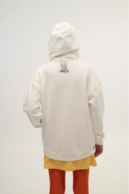 Γυναικειο Φουτερ με Κουκουλα και κεντημα - ONE COLOR - Andreakou Concept Store