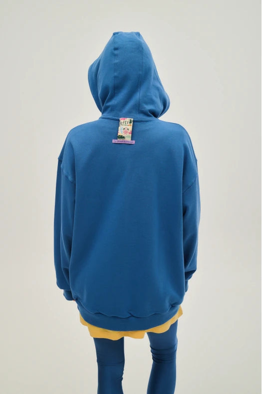 Γυναικειο Φουτερ με Κουκουλα και κεντημα - ONE COLOR - Andreakou Concept Store