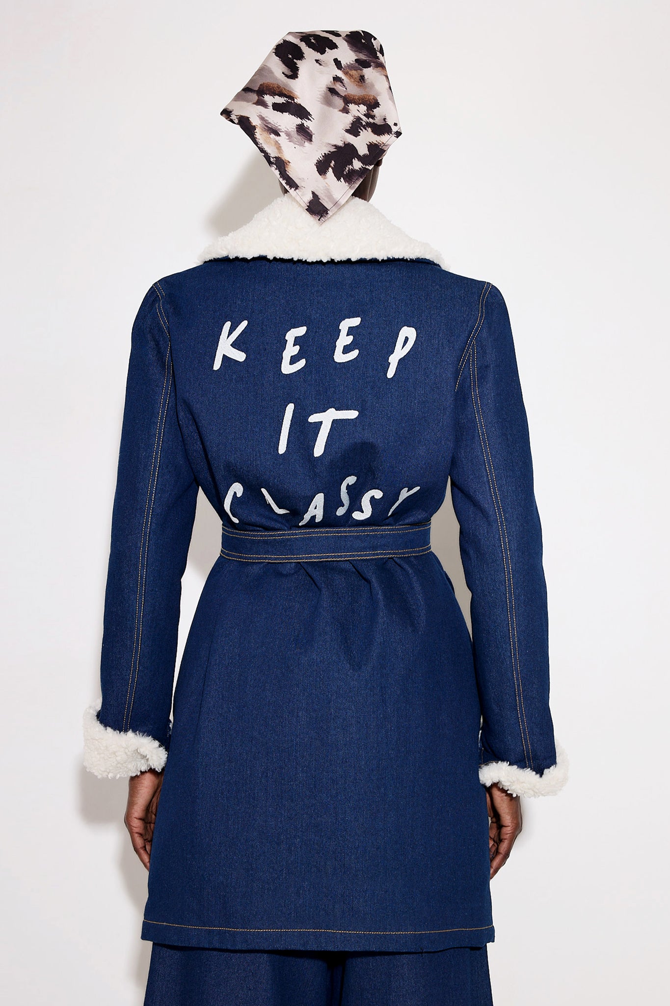 Jeans Coat With Belt - Andreakou Concept Store