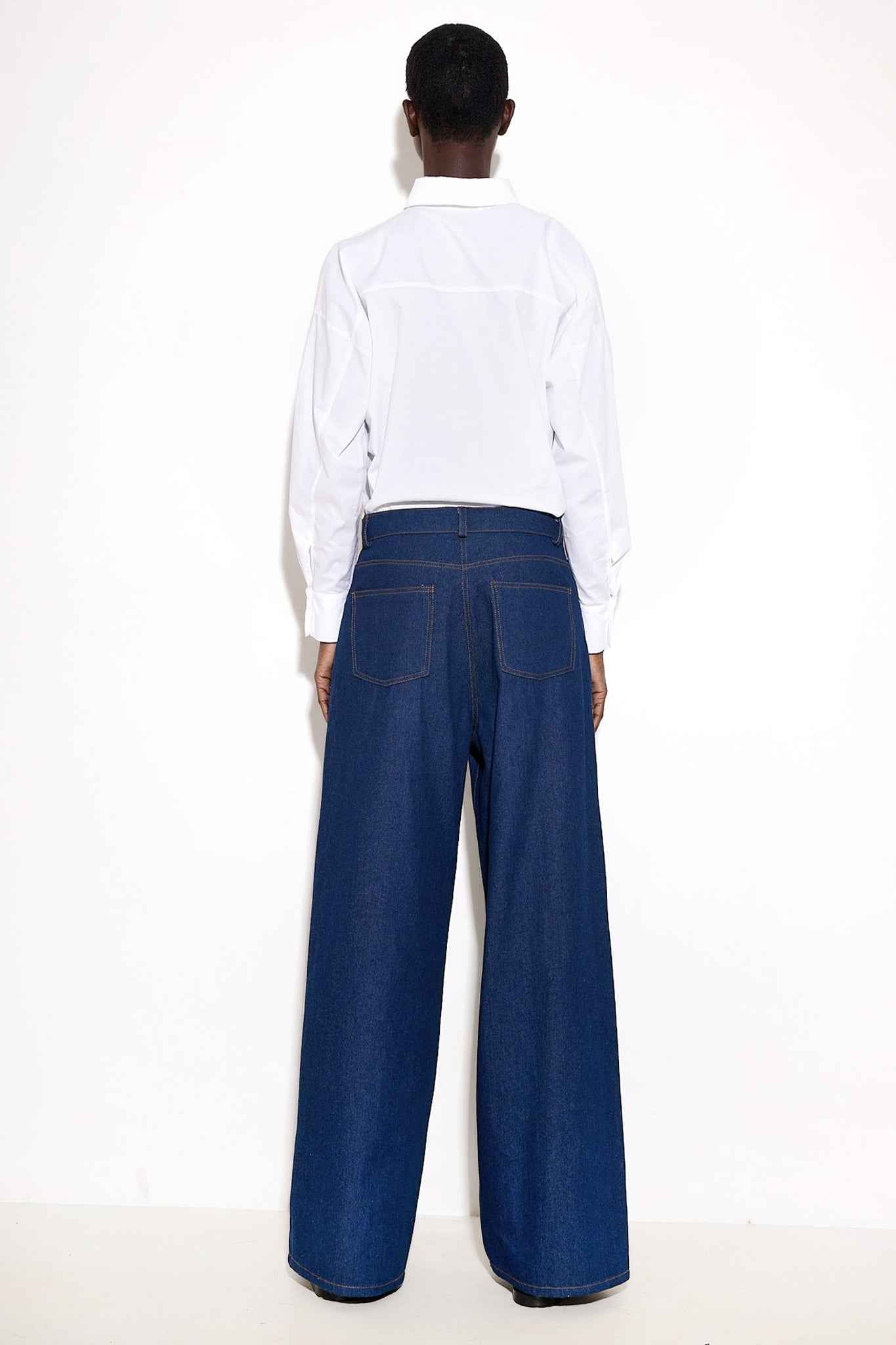 Jeans Trousers with Square Pockets for Stylish Comfort