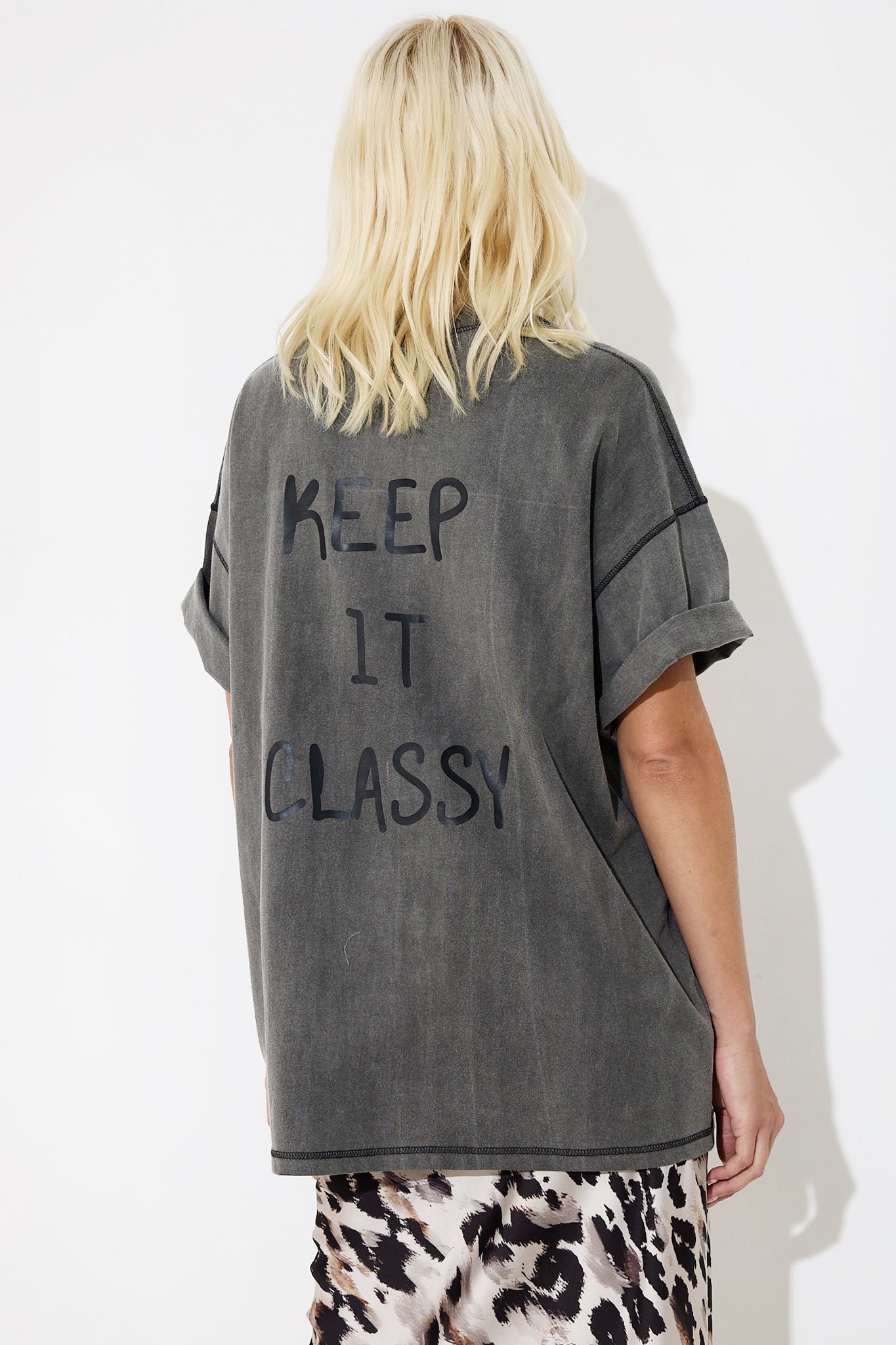 Cotton Oversize T-Shirt K.I.C - Andreakou Concept Store