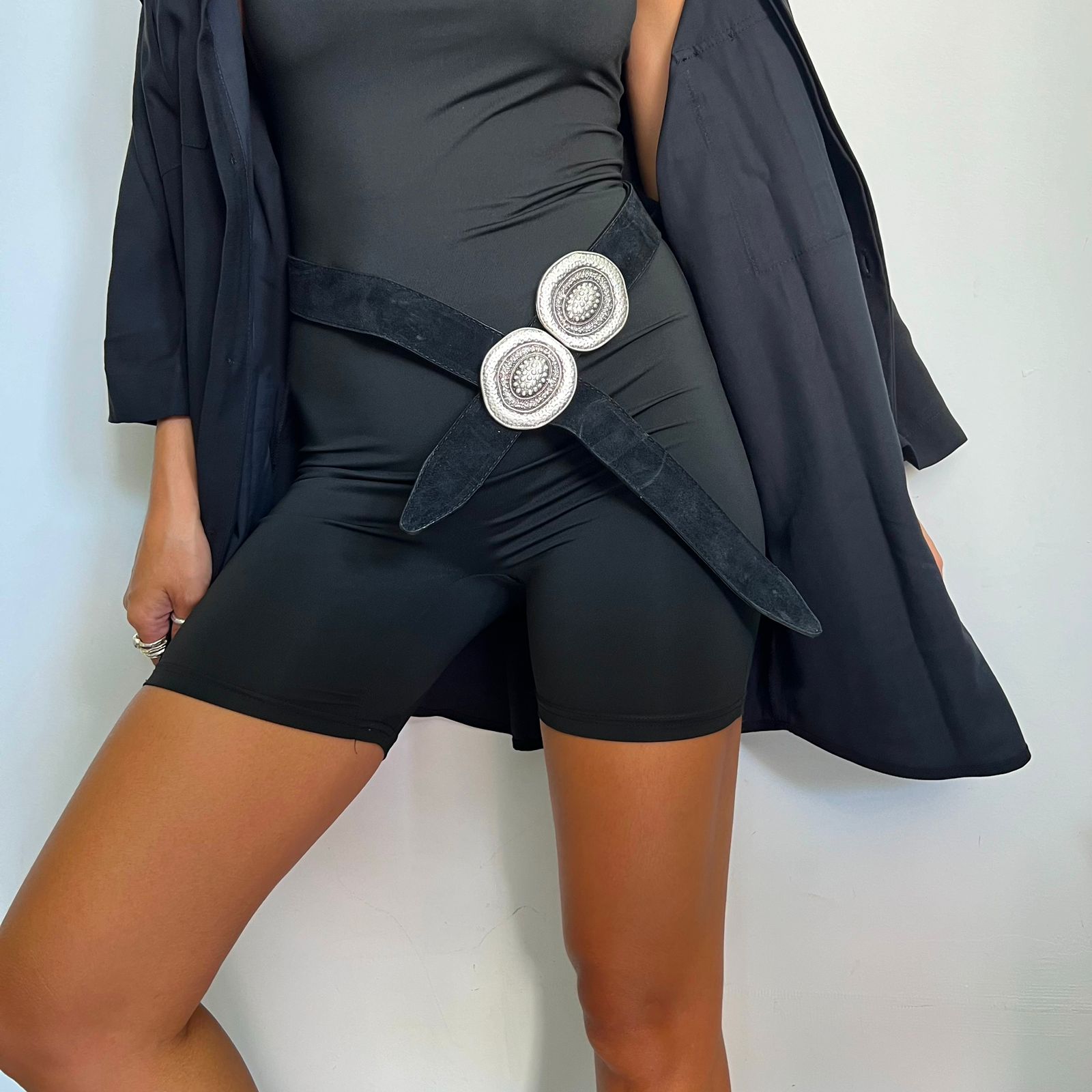 Leather Belt Black WB780 - Andreakou Concept Store