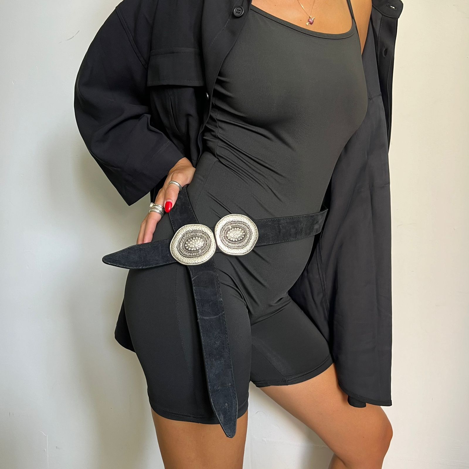 Leather Belt Black WB780 - Andreakou Concept Store