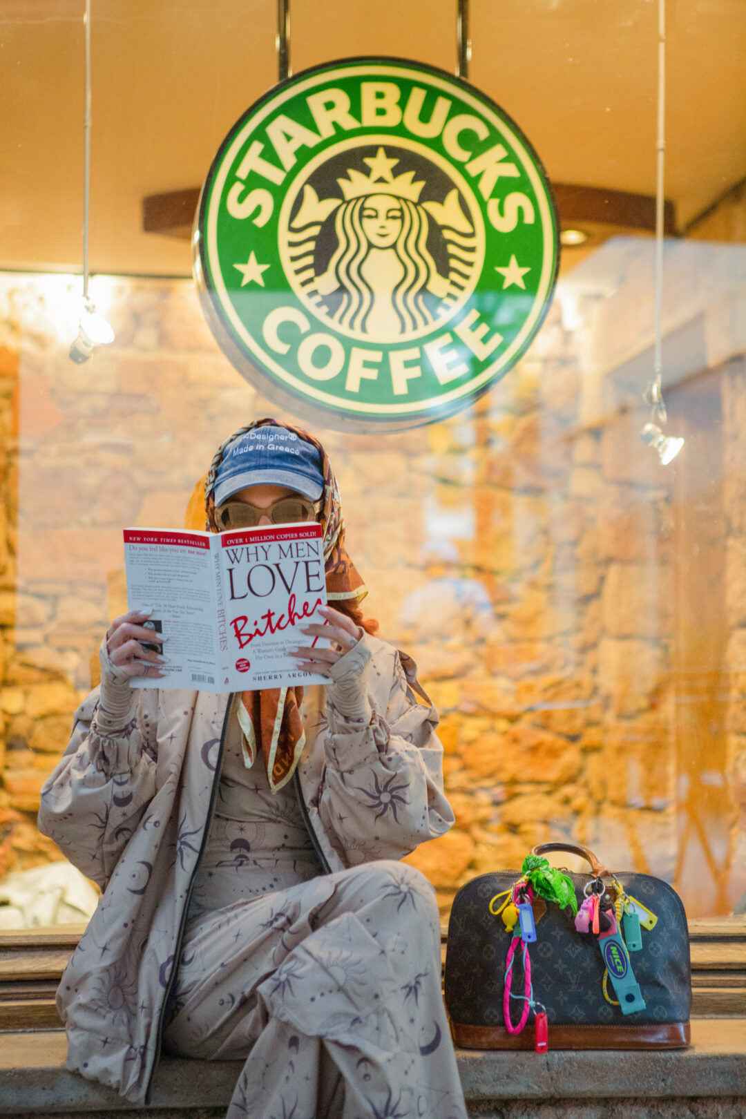 Bomber jacket stars system all over print