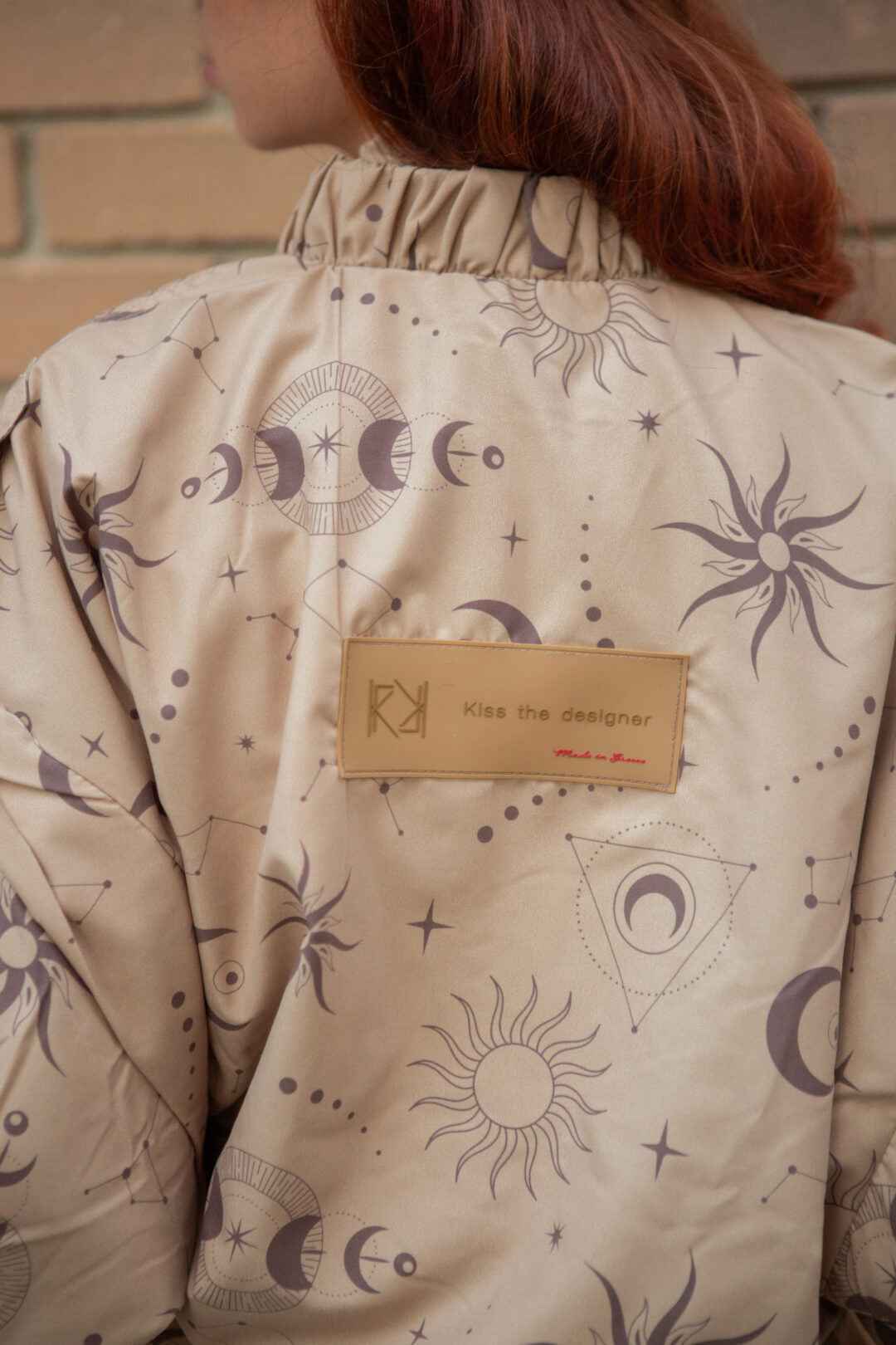 Bomber jacket stars system all over print