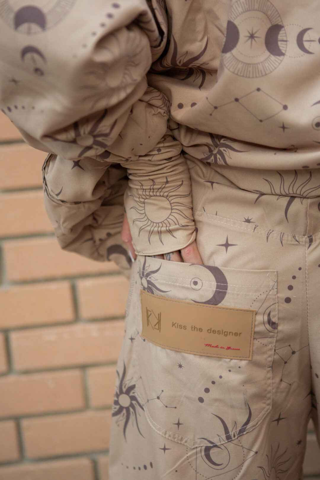 Bomber jacket stars system all over print