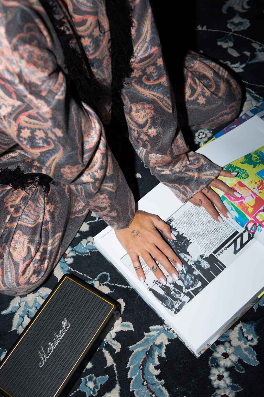 Knitted Lahour All Over Print Pants