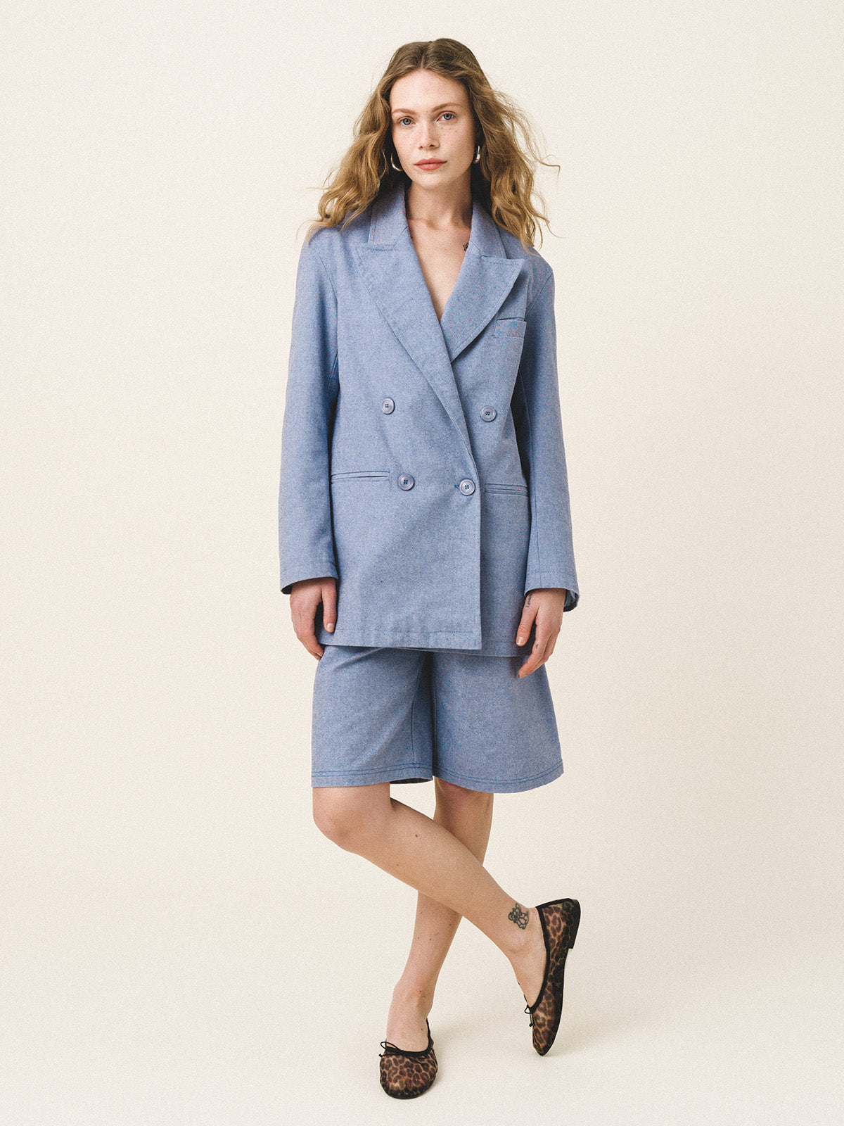 BRITA Denim Blazer - Andreakou Concept Store