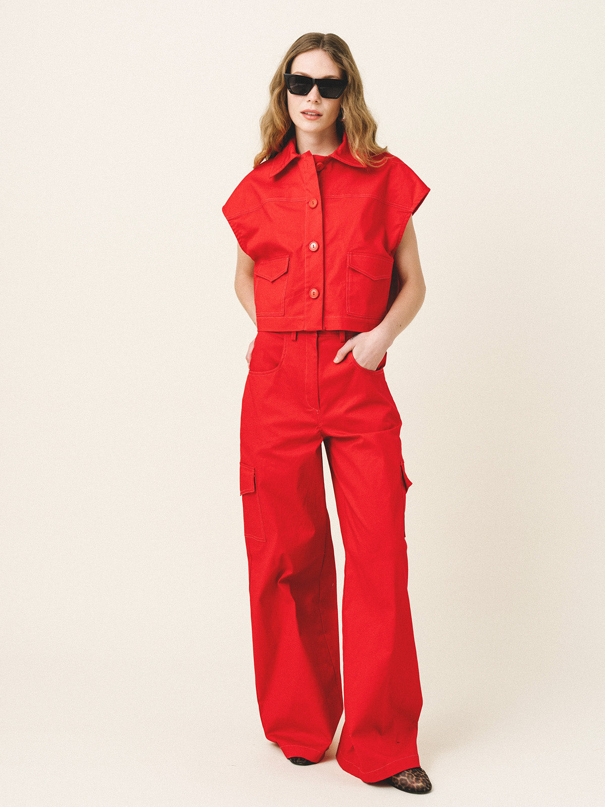 DAVI Cotton Cargo Pants - Andreakou Concept Store