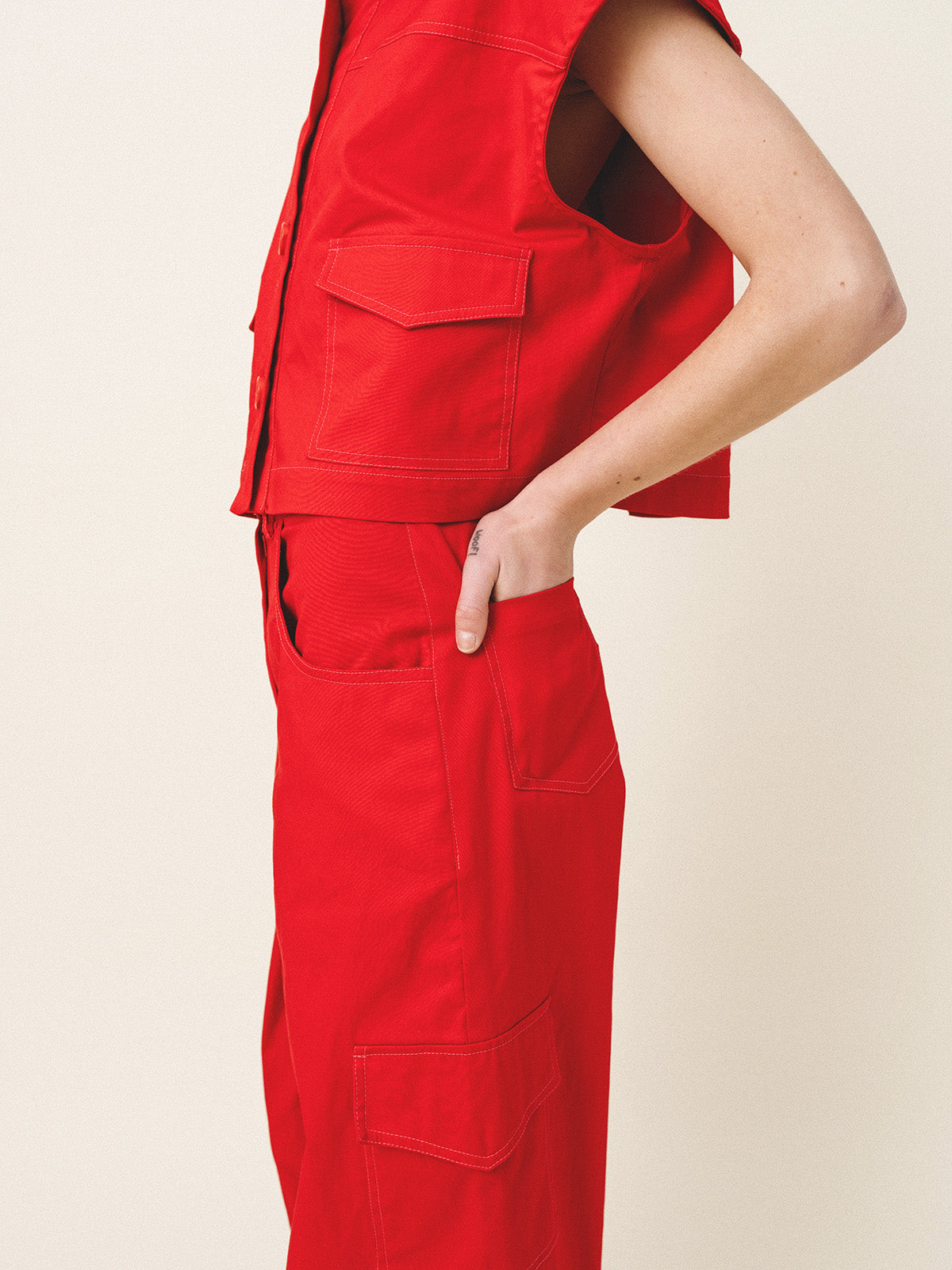 DAVI Cotton Cargo Pants - Andreakou Concept Store