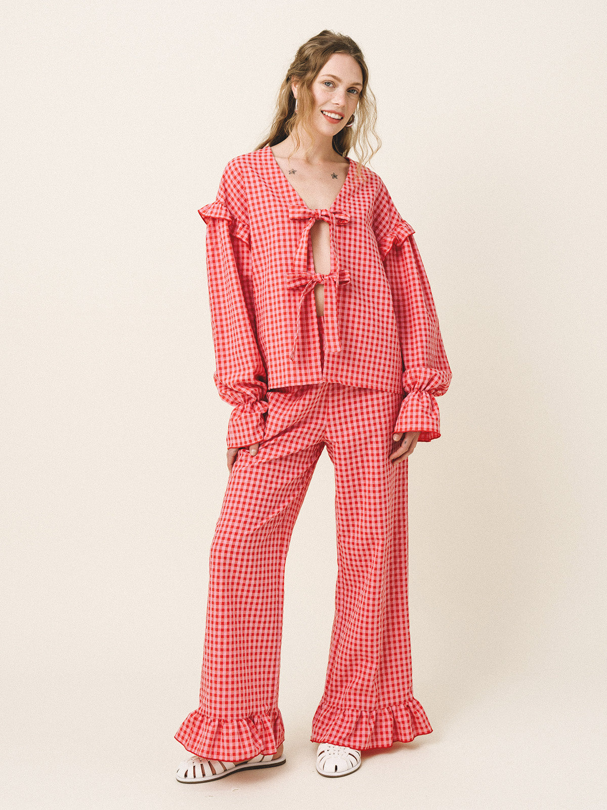 CATALINA Vichy Check Pants - Andreakou Concept Store
