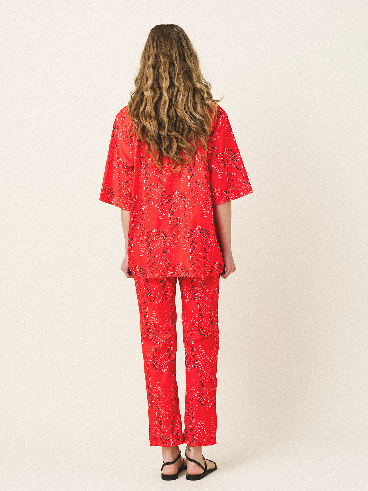 AMAL Printed Cotton Pants - Andreakou Concept Store