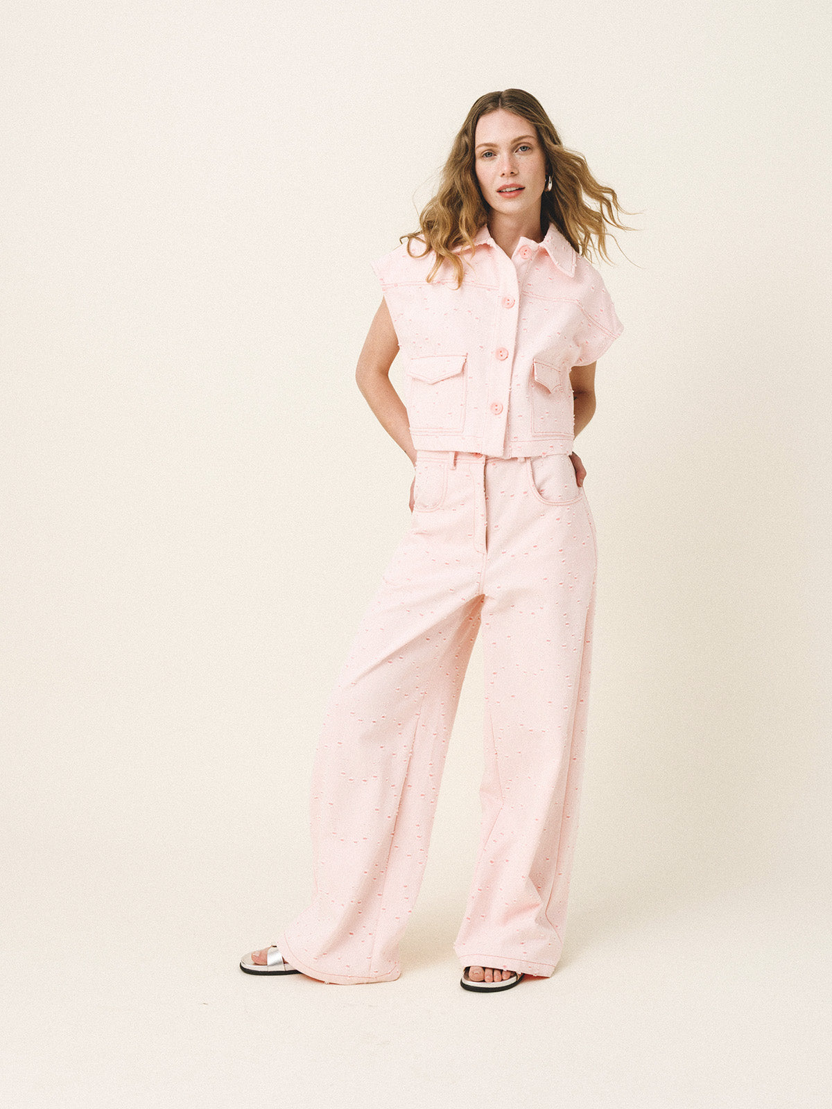 RENEE Denim Sleeveless Jacket - Andreakou Concept Store