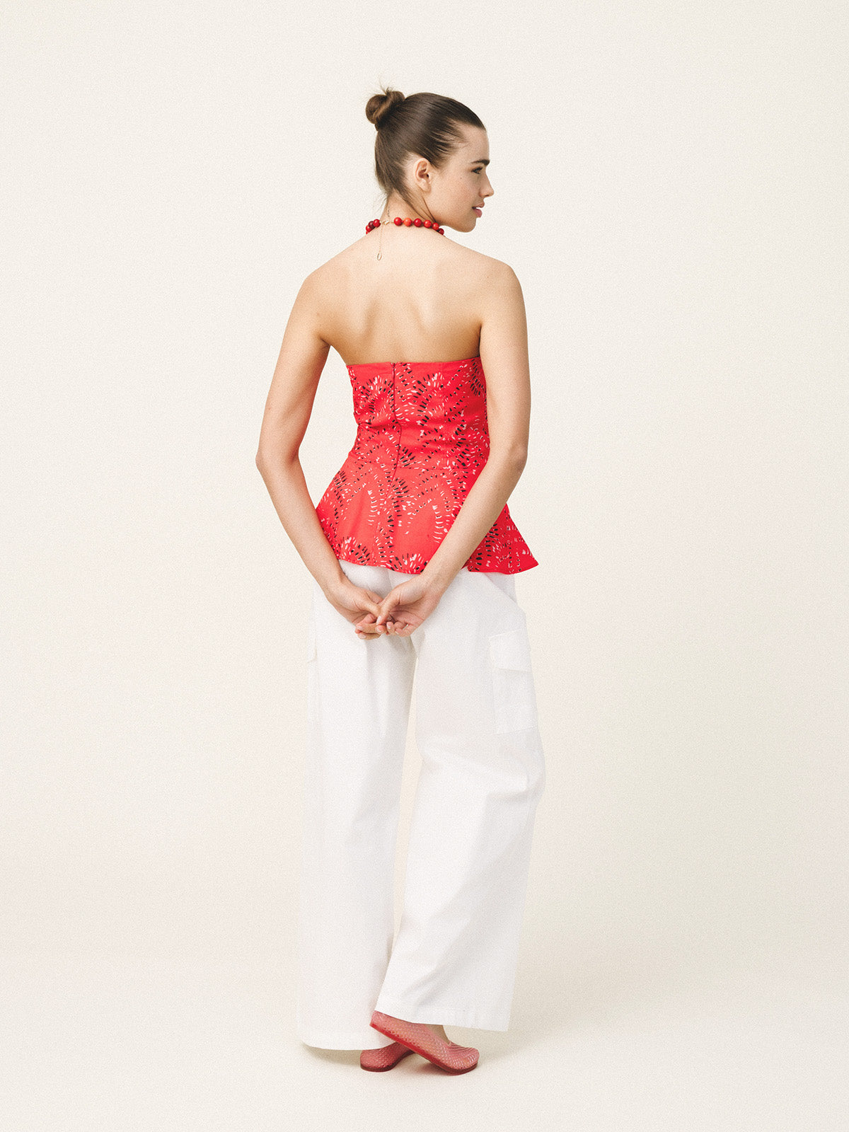 GISELLE Printed Bustier Top - Andreakou Concept Store