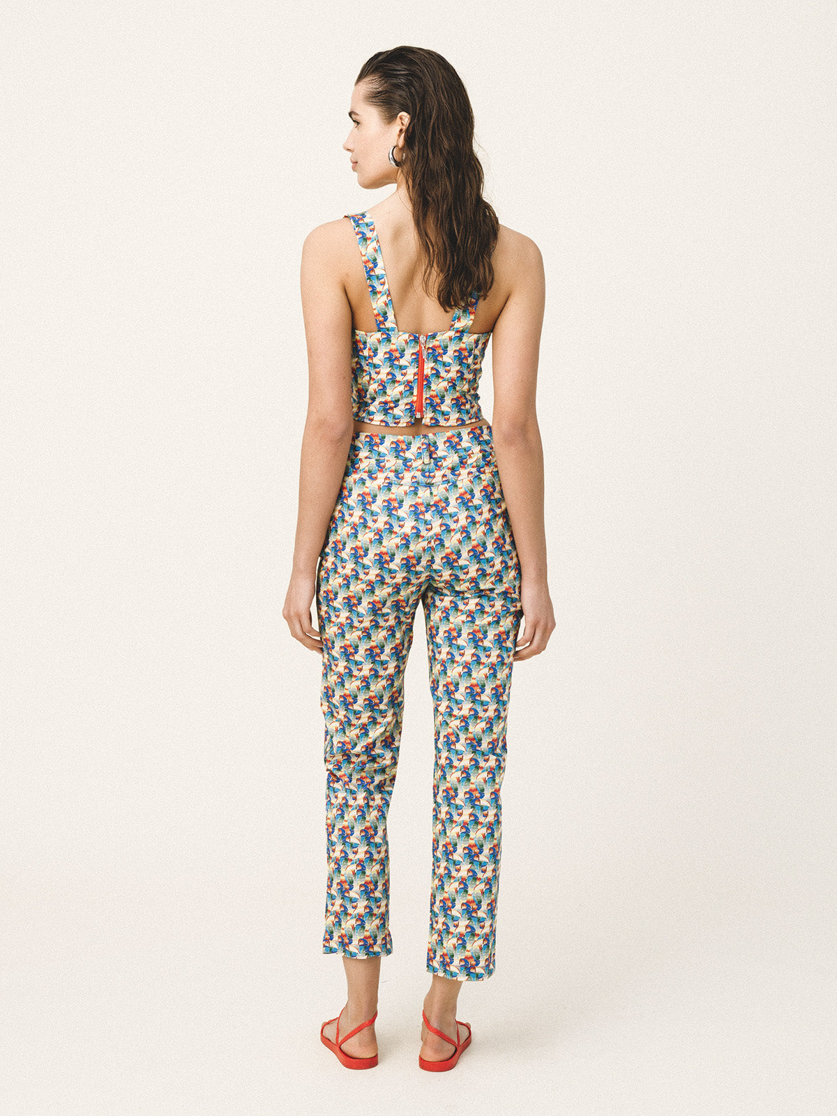 AMAL Printed Cotton Pants - Andreakou Concept Store