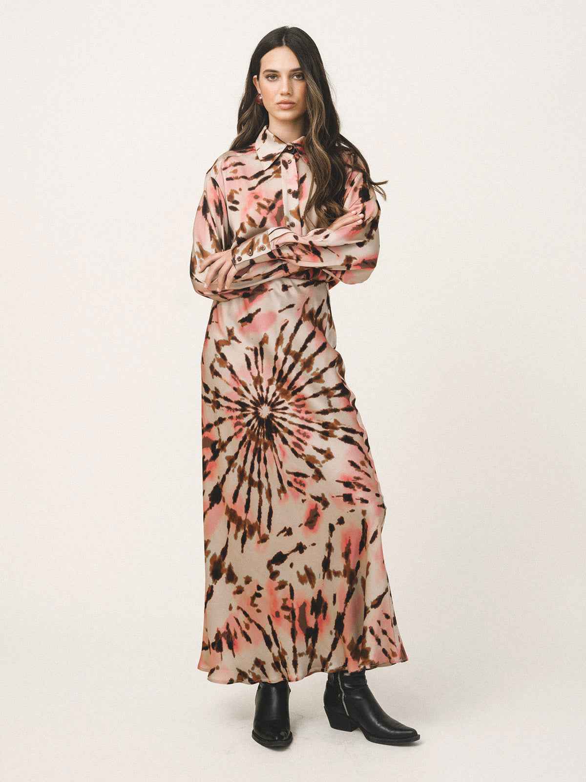 BIANCA Satin Long Skirt