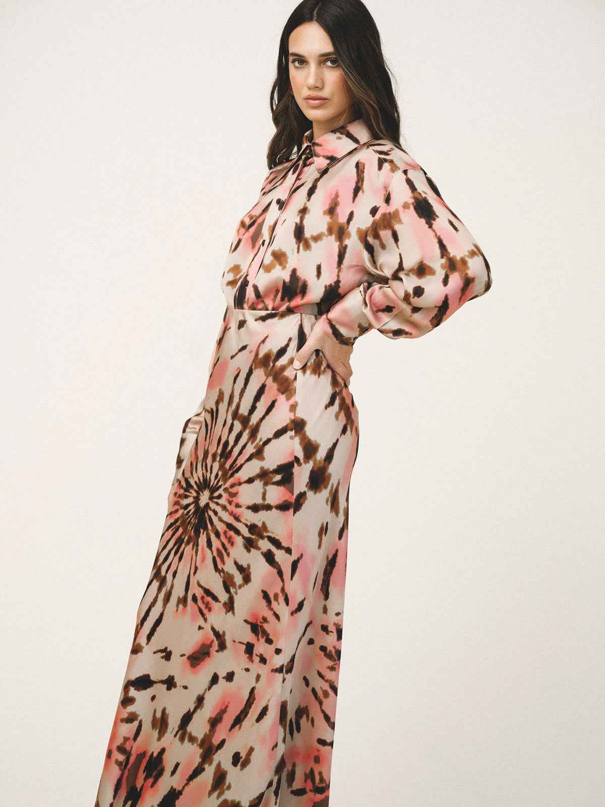 BIANCA Satin Long Skirt