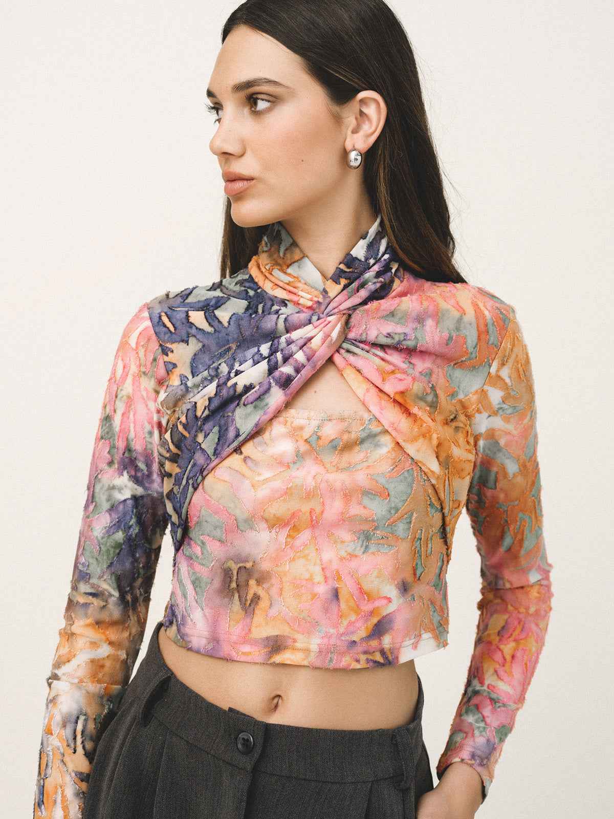 RAYA Knot - Front Devoré Top