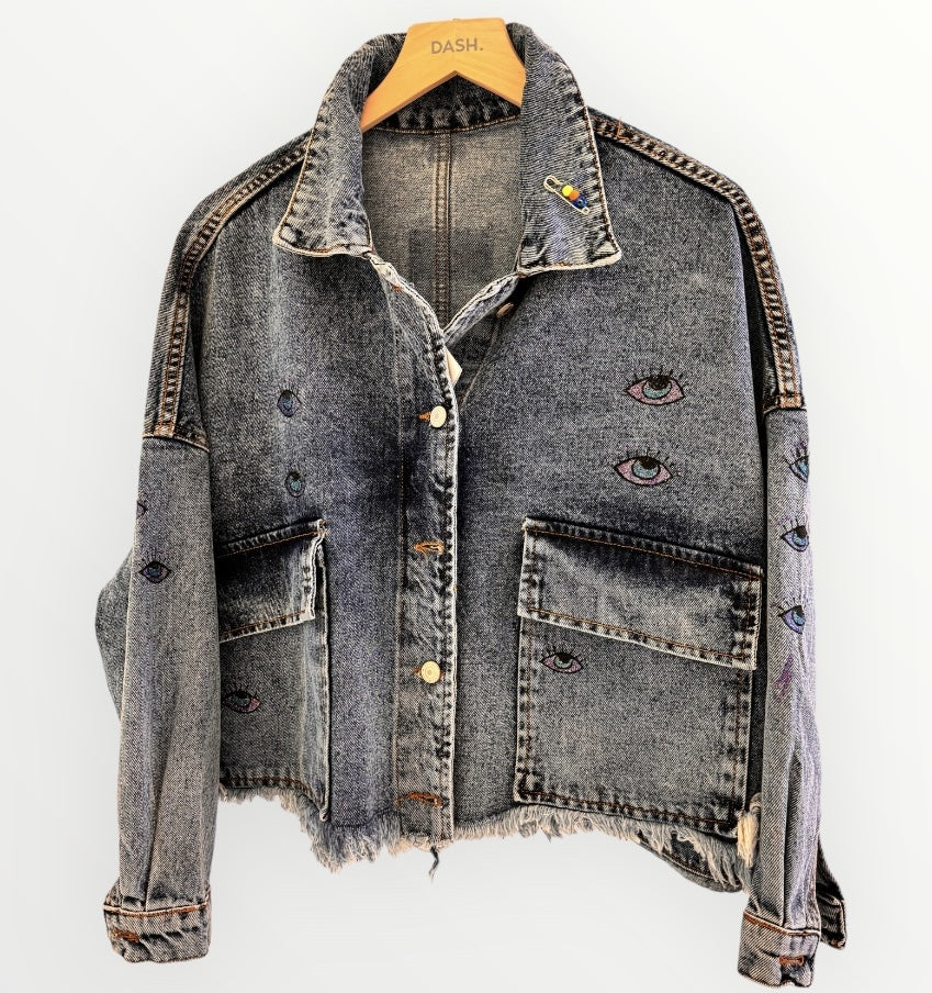 Jacket "Eye" See You Purple Logo - Andreakou Concept Store