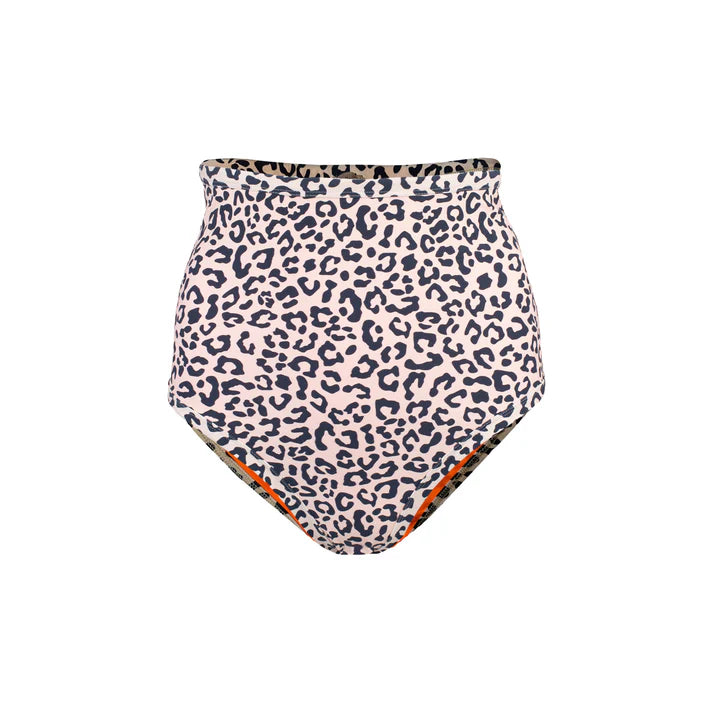 Rhea High Waist Bikini Bottom Animal Print - Andreakou Concept Store