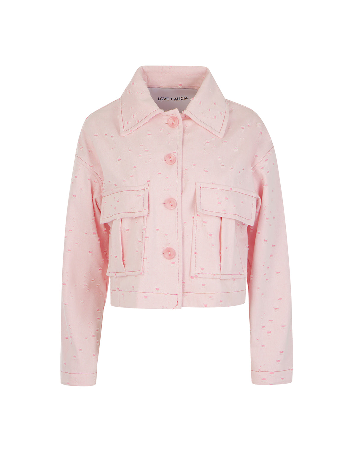 FIORE Denim Crop Jacket - Andreakou Concept Store