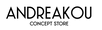 Logo of ANDREAKOU Concept Store with black text on a white background