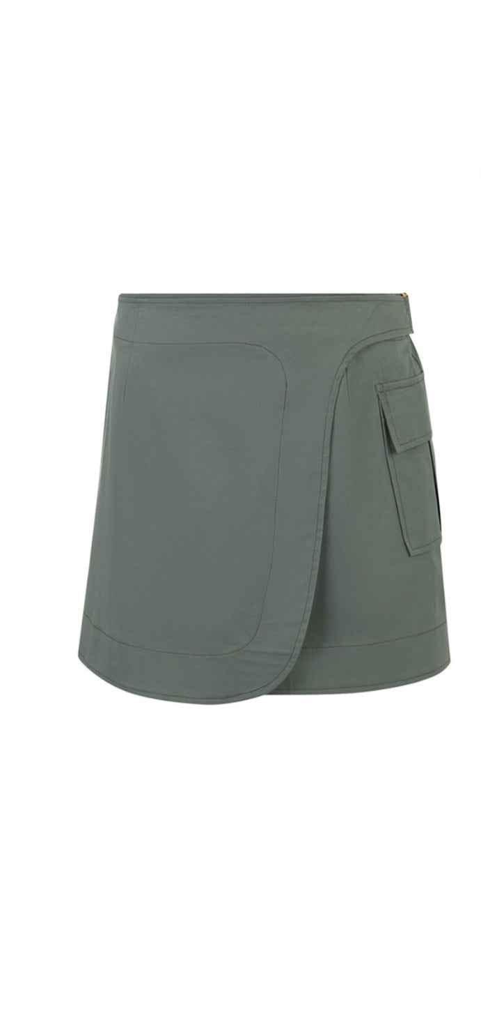 ANNITA Wrap Cotton Skirt