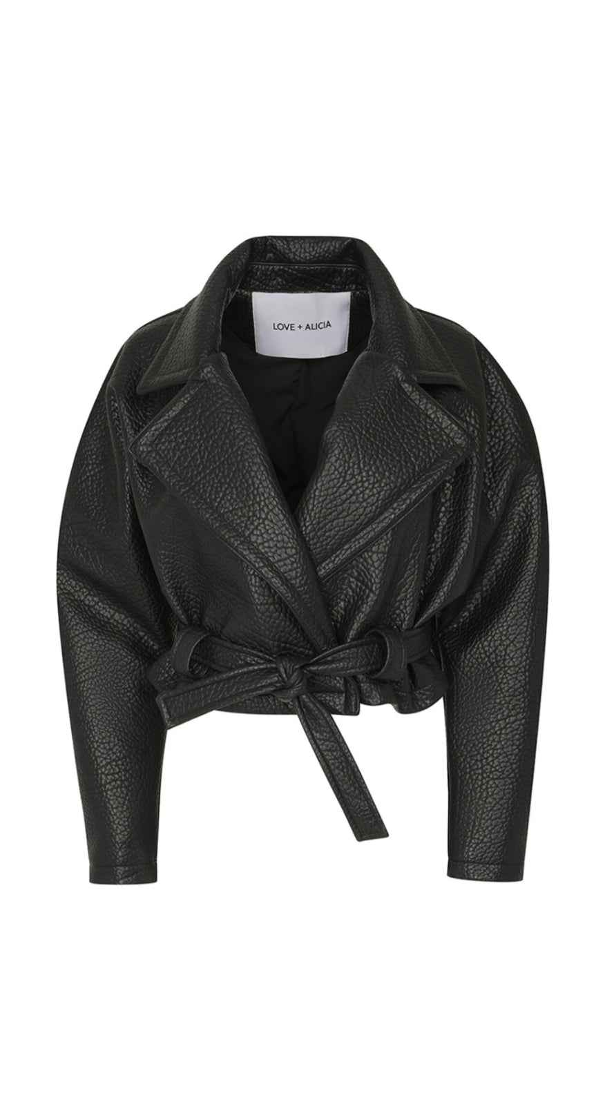 JOVANA Leather Crop Jacket