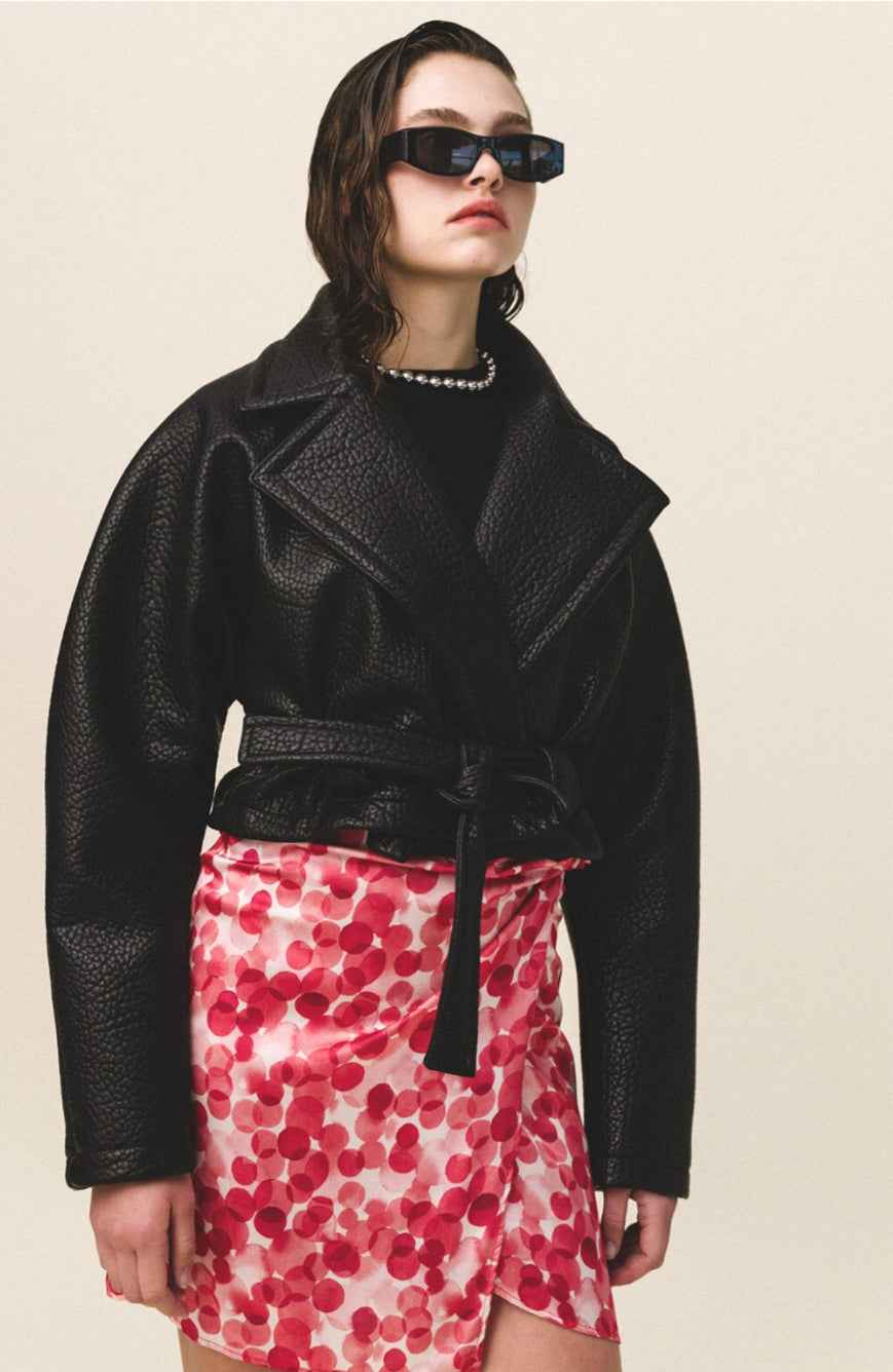 JOVANA Leather Crop Jacket