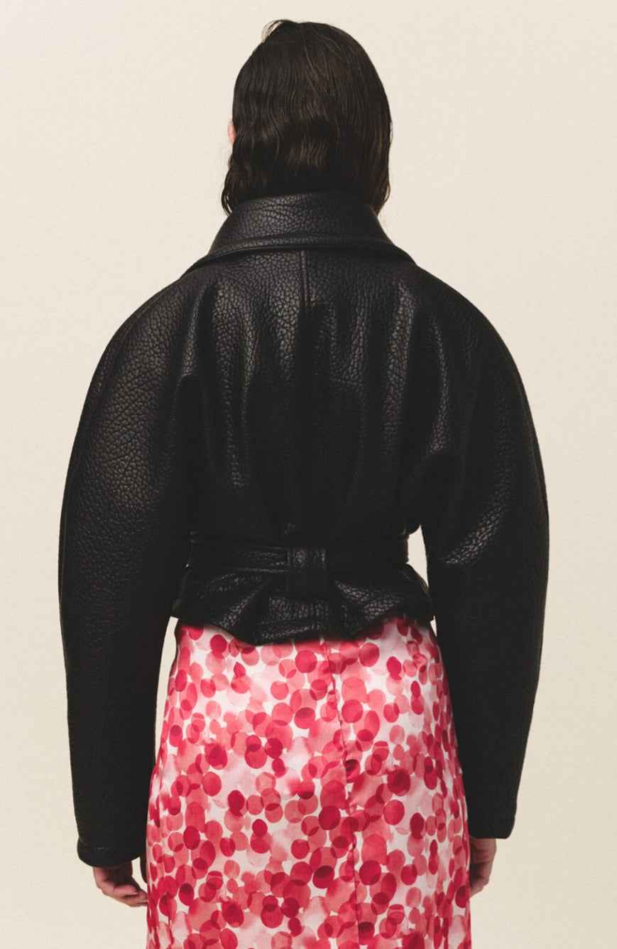 JOVANA Leather Crop Jacket