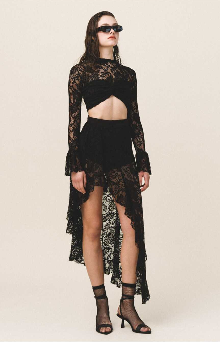 NATALIE Lace Midi Skirt - Andreakou Concept Store