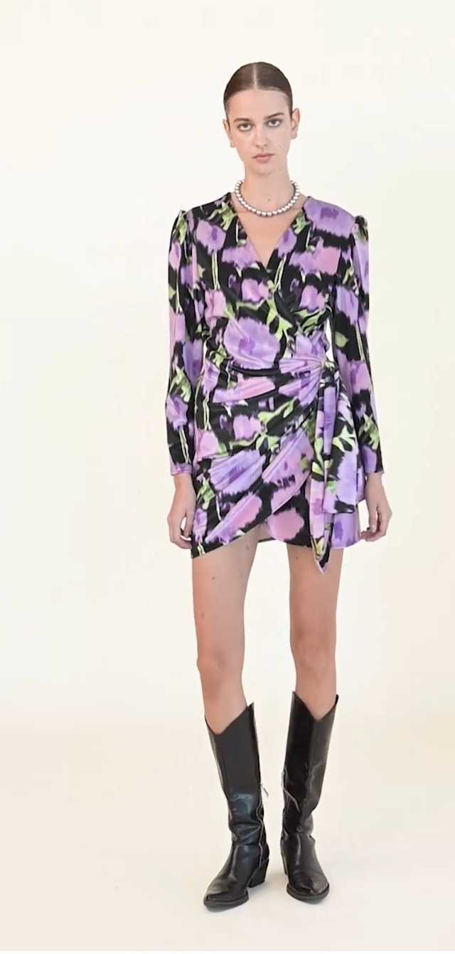 LAVA Wrap Velvet Dress - Andreakou Concept Store