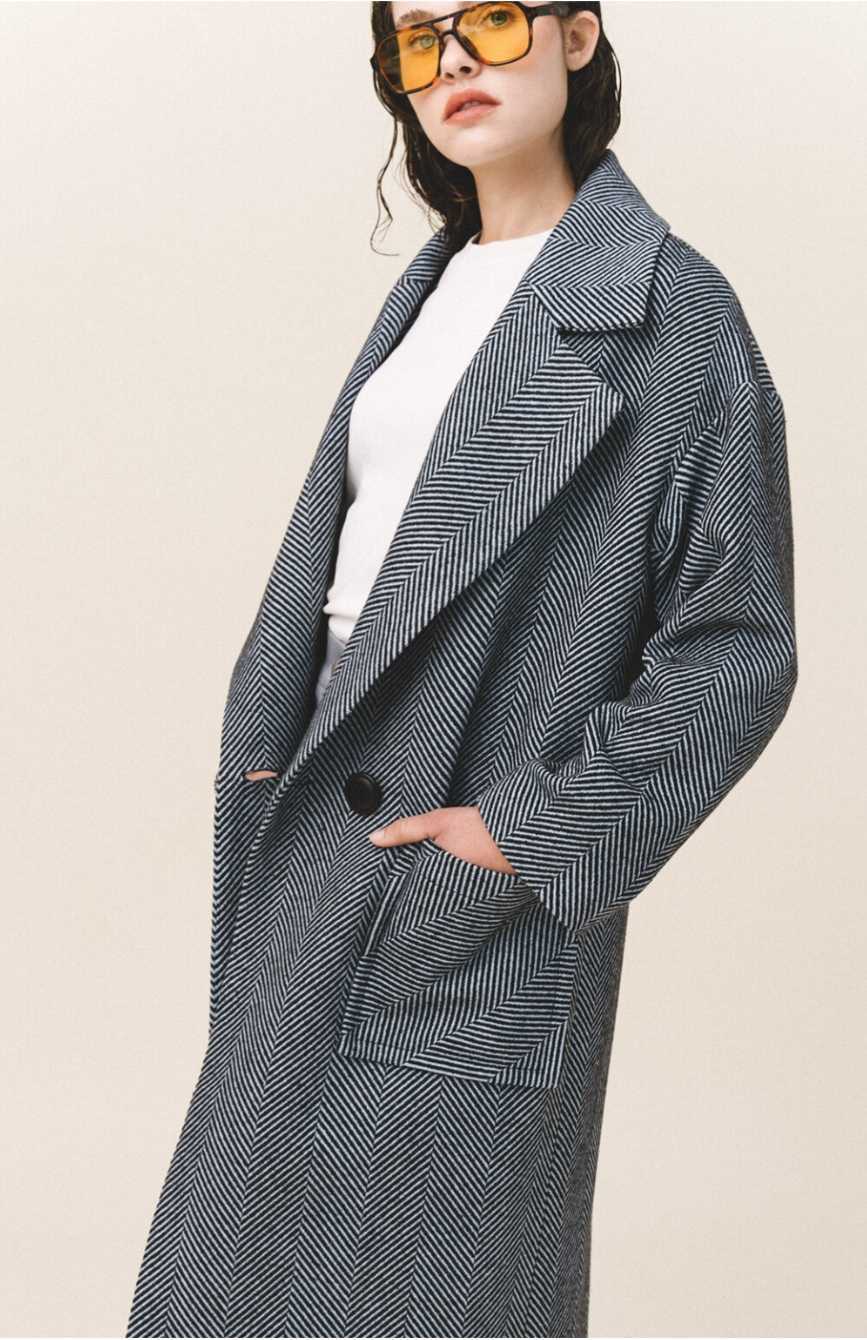 TENNESSEE Herringbone Coat - Andreakou Concept Store