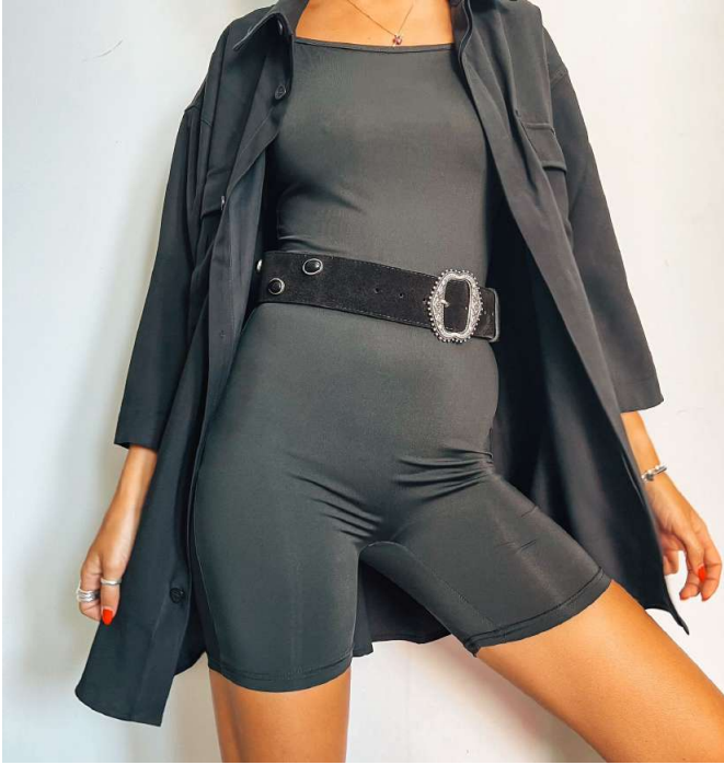 Leather Belt Black WB767 - Andreakou Concept Store